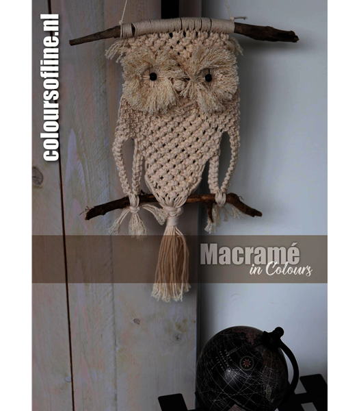 Macrame patroon Geknoopte uil
