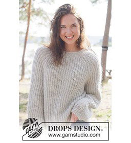 Casual Lines Sweater gemaakt van Drops Alpaca