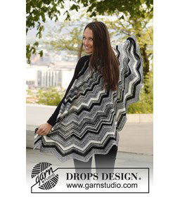 Omslagdoek met zigzag patroon