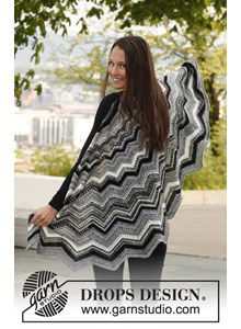 Omslagdoek met zigzag patroon