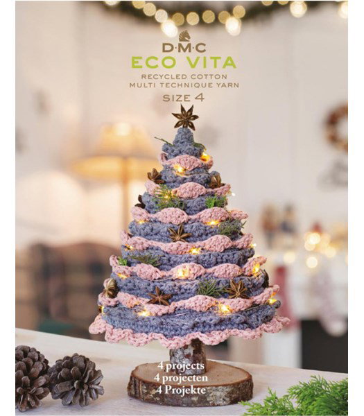 Haakpatroon tweekleurige kerstboom