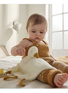 Tuinbroekje met omgeslagen boordjes