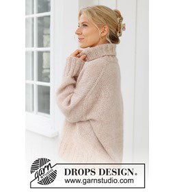 Damestrui met col gemaakt van Drops Kid Silk