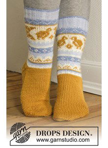 Paas sokken met Noors patroon