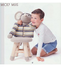 Krukje muis gemaakt van Lang Yarns Tissa