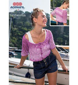 Damesvest gemaakt van Adriafil Tinterella