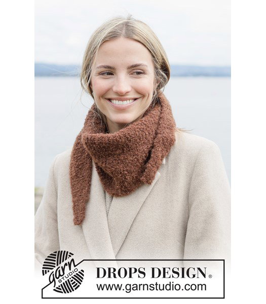 Breipatroon zachte sjaal in ribbelsteek Bear Hug Scarf