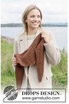 Breipatroon zachte sjaal in ribbelsteek Bear Hug Scarf van andere kant