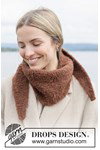 Breipatroon zachte sjaal in ribbelsteek Bear Hug Scarf van andere kant