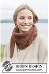 Breipatroon zachte sjaal in ribbelsteek Bear Hug Scarf van andere kant