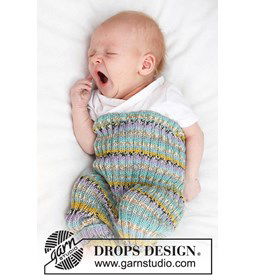 Babybroekje met strepen gemaakt van Drops Fabel