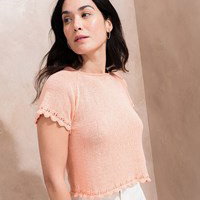 zomers shirt Leonie met boogjes randen