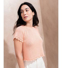 zomers shirt Leonie met boogjes randen gemaakt van Naaiartikelen