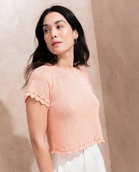 zomers shirt Leonie met boogjes randen