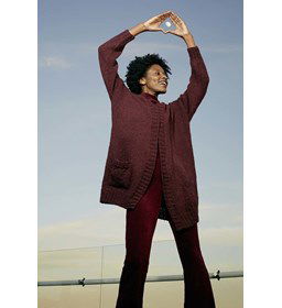 Vest voor dames gemaakt van Lang Yarns Wooladdicts Water