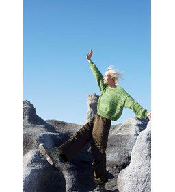 Damestrui Evergreen Mirrage gemaakt van Lang Yarns Wooladdicts Glamour