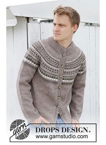 Herenvest met Scandinavisch patroon