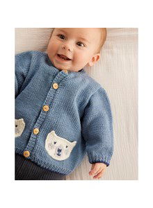 Babyvestje  met hoog halsboordje en knoopsluiting