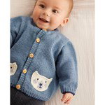 Breipatroon Babyvestje met hoog halsboordje en knoopsluiting