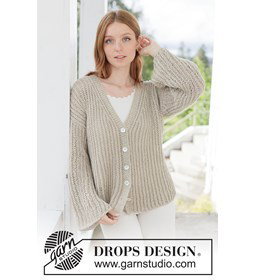 vest in patentsteek van katoen en linnen gemaakt van knopen