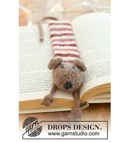 muis boekenlegger Library Mouse gemaakt van Drops Alpaca