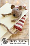 Breipatroon muis boekenlegger Library Mouse van andere kant
