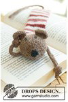 Breipatroon muis boekenlegger Library Mouse van andere kant