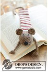 Breipatroon muis boekenlegger Library Mouse van andere kant