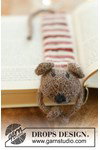 Breipatroon muis boekenlegger Library Mouse van andere kant