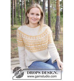 Sun wreath Trui gemaakt van Drops Air