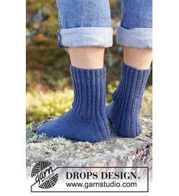 Herensokken gemaakt van Drops Fabel