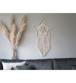 Wandhager ster gemaakt van Ringen en frames