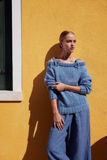 Damestrui met wijde hals