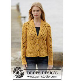 Vest met ruitjes  gemaakt van Haaknaalden