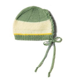 Meerkleurig babymutsje gemaakt van Lana Grossa Cool Wool Baby