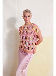 Damesshirt met vlechtwerk