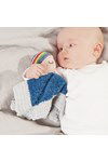 Haakpatroon Baby Blankie Rainbow Lovey van andere kant