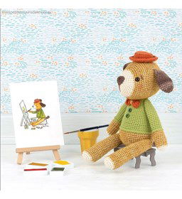 Pup Bobbi gemaakt van Scheepjes Softfun