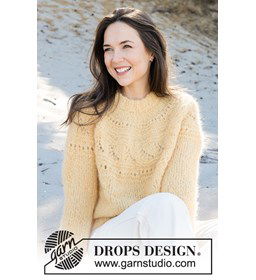 Damestrui met ronde pas gemaakt van Drops Melody