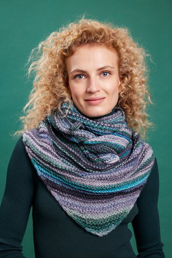 driehoekige omslagdoek Verina