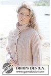 Breipatroon Ribs and Roses Cardigan van andere kant