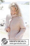 Breipatroon Ribs and Roses Cardigan van andere kant
