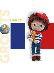 Pop Franse jongen met stokbroodjes