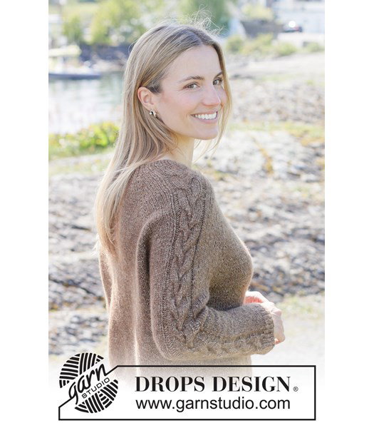 Breipatroon damesvest Journey met raglanmouwen