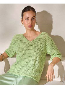 damestrui met wijde V-hals