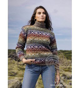 Herentrui of damestrui Jord gekleurd gemaakt van Lopi Lettlopi