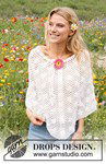 Haakpatroon Poncho Daisy Droplets
