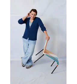 Heuplang herenvest gemaakt van Rondbreinaald nr 2,5 - 2,75