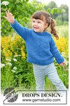 Breipatroon Blue Rush Sweater van andere kant