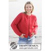 damesvest met kabels langs raglan gemaakt van Breinaalden zonder knop